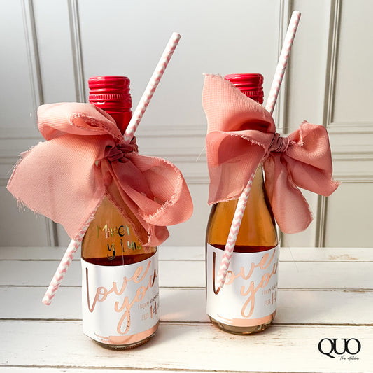 Botellita vino individual personalizada