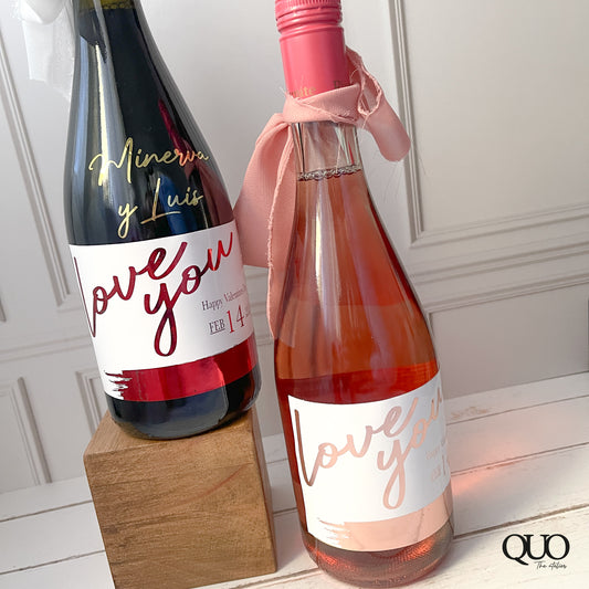 Botella de vino personalizada