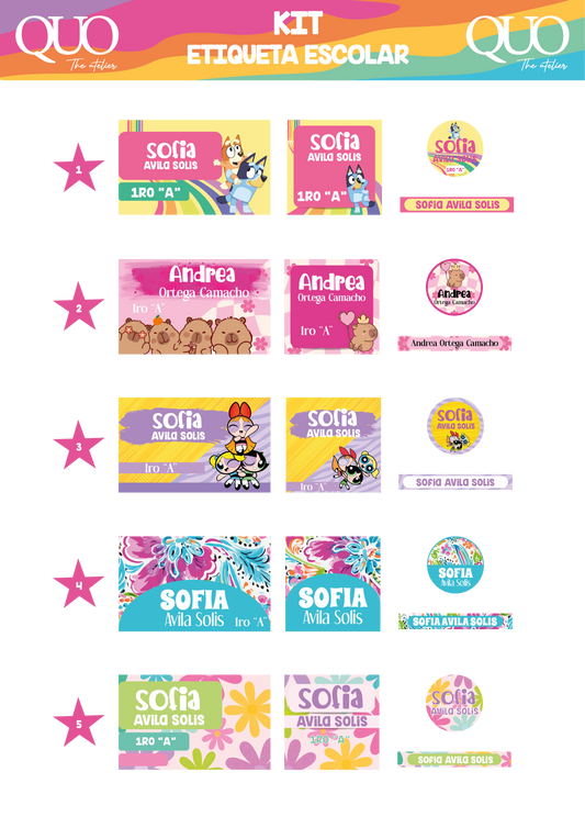 PLANILLA EXTRA ETIQUETA ESCOLAR