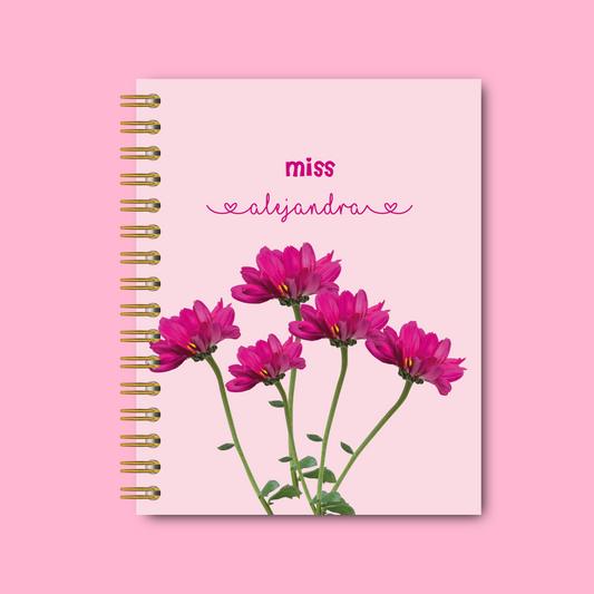 PINK FLOWERS TEACHER´S PLANNER 2025-2026